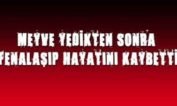 Meyve yedikten sonra fenalaşıp hayatını kaybetti