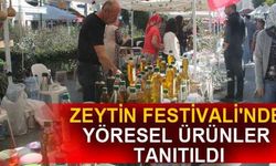 Zeytin Festivali'nde yöresel ürünler tanıtıldı