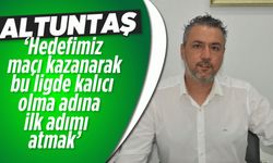 Altuntaş, Davutlar Belediyespor maçını değerlendirdi