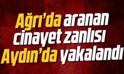 Ağrı'da aranan cinayet zanlısı Aydın'da yakalandı