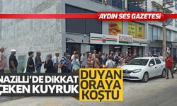 Nazilli'de dikkat çeken kuyruk!