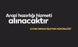 Arazi hazırlığı hizmeti alınacaktır