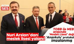 Nuri Arslan’dan meslek lisesi yalanı!