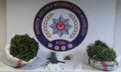 Aydın’da 7,4 kilo esrar yakalandı