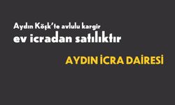 Aydın Köşk'te avlulu kargir ev icradan satılıktır