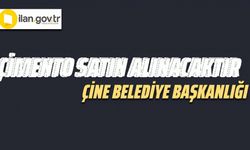 Çimento satın alınacaktır