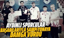 Aydınlı sporcular, başarılarıyla şampiyonaya damga vurdu