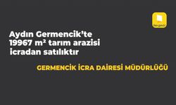 Aydın Germencik'te 19967 m² tarım arazisi icradan satılıktır