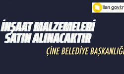 İnşaat malzemeleri satın alınacaktır