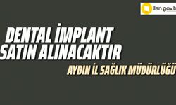 Dental implant satın alınacaktır