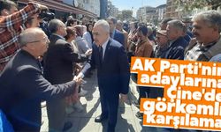 AK Parti'nin adaylarına Çine'de görkemli karşılama