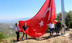 Dört mahalleye Türk Bayrağı asıldı