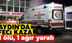 Aydın'da feci kaza: 1 ölü, 1 ağır yaralı