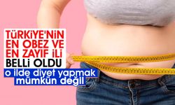 Türkiye'nin en obez ve en zayıf ili belli oldu