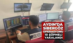 Aydın’da sibergöz operasyonu, 10 şüpheli yakalandı