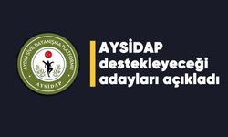 AYSİDAP, destekleyeceği adayları açıkladı