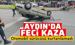 Aydın’da feci kaza! Otomobil sürücüsü kurtarılamadı