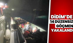 Didim’de 14 düzensiz göçmen yakalandı