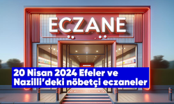20 Nisan 2024 Efeler ve Nazilli'deki nöbetçi eczaneler