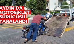 Aydın'da motosiklet sürücüsü yaralandı