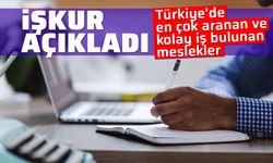 İŞKUR açıkladı: Türkiye'de en çok aranan ve kolay iş bulunan meslekler
