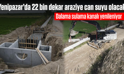 Yenipazar’da 22 bin dekar araziye can suyu olacak: Dalama sulama kanalı yenileniyor