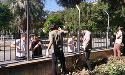 Aydın Fen Lisesi öğrencileri, ellerine fırça alıp okulu boyadı