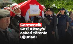 Germencik, Gazi Aksoy’u askeri törenle uğurladı