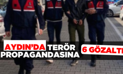 Aydın'da terör propagandasına 6 gözaltı