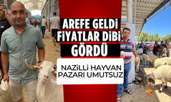 Arefe geldi fiyatlar dibi gördü: Nazilli hayvan pazarı umutsuz