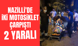 Nazilli'de iki motosiklet çarpıştı; 2 yaralı