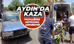 Aydın'da kaza! Motosiklet sürücüsü yaralandı