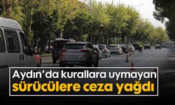 Aydın'da kurallara uymayan sürücülere ceza yağdı