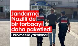 Jandarma Nazilli’de bir torbacıyı daha paketledi! 1 kilo met ile yakalandı...