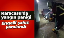 Karacasu'da yangın paniği: Engelli şahıs yaralandı