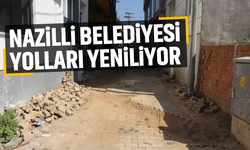 Nazilli Belediyesi yolları yeniliyor