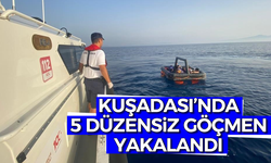 Kuşadası’nda 5 düzensiz göçmen yakalandı