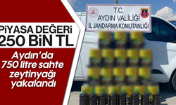 Piyasa değeri 250 Bin TL, Aydın'da 750 litre sahte zeytinyağı yakalandı