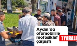 Aydın'da otomobil ile motosiklet çarpıştı; 1 yaralı