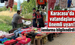 Karacasu'da vatandaşlara önemli uyarı! Jandarma bilgilendirdi