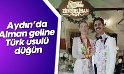 Aydın'da Alman geline Türk usulü düğün