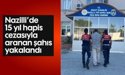 Nazilli'de 15 yıl hapis cezasıyla aranan şahıs yakalandı