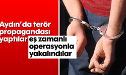 Aydın'da terör propagandası yaptılar, eş zamanlı operasyonla yakalındılar