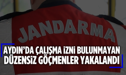 Aydın'da çalışma izni bulunmayan düzensiz göçmenler yakalandı