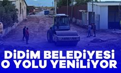 Didim Belediyesi o yolu yeniliyor