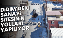 Didim’deki sanayi sitesinin yolları yapılıyor