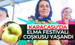 Karacasu'da elma festivali coşkusu yaşandı