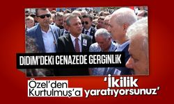 Didim'deki cenazede gerginlik! Özel'den Kurtulmuş'a; 'İkilik yaratıyorsunuz'