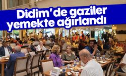 Didim’de gaziler yemekte ağırlandı