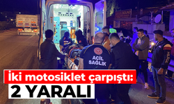 İki motosiklet çarpıştı: 2 yaralı